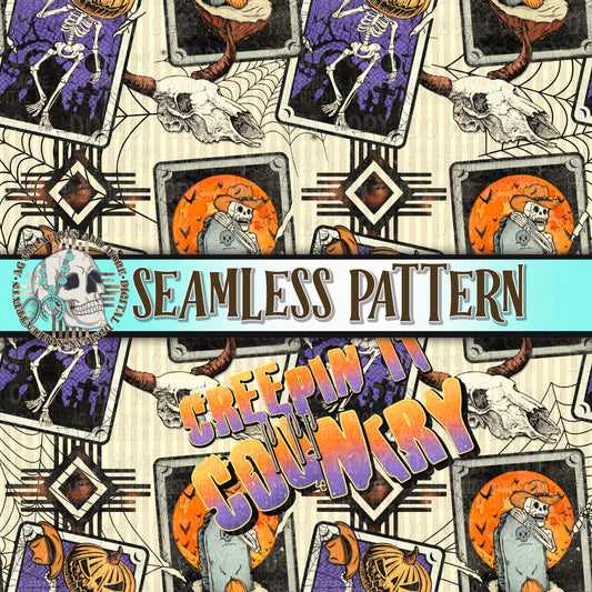 Creeping It Country Seamless Pattern