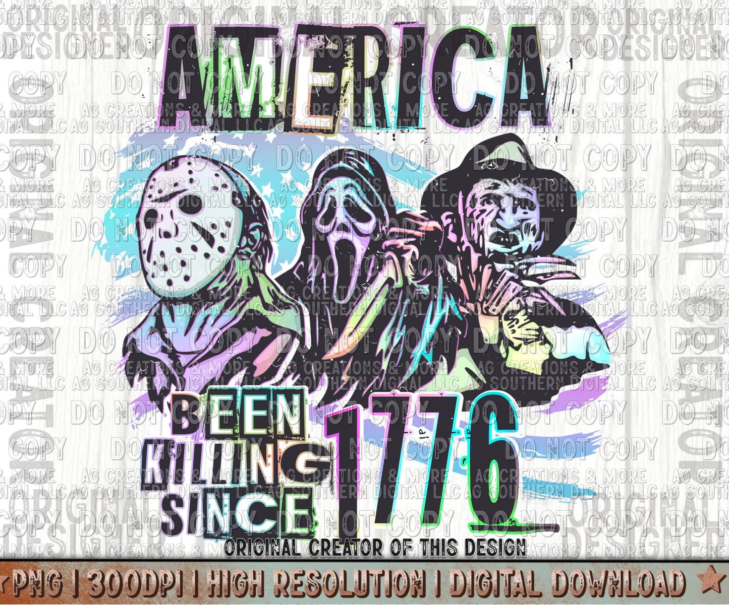 America Been Killing Since 1776 Digital Download PNG