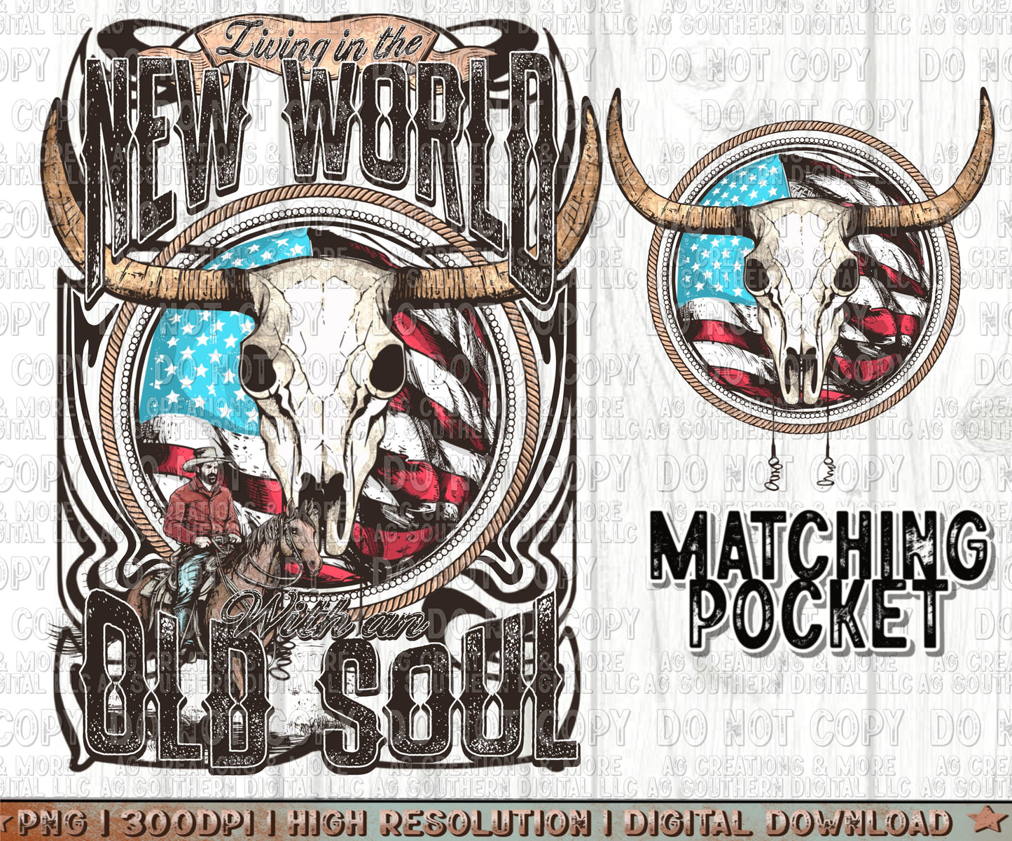 His New World Pocket set Digital Download PNG