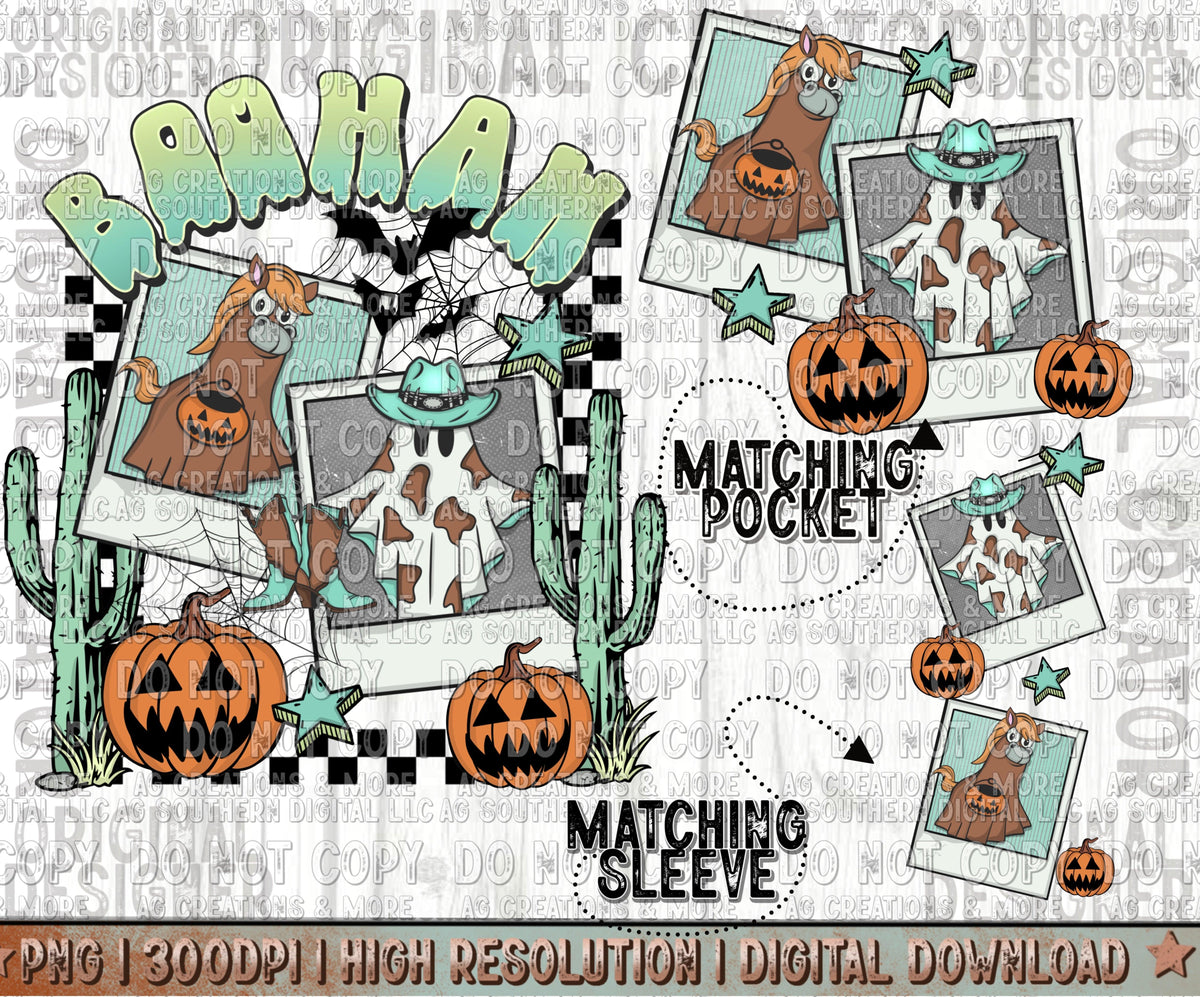 Boohaw Sleeve and Pocket set Digital Download PNG