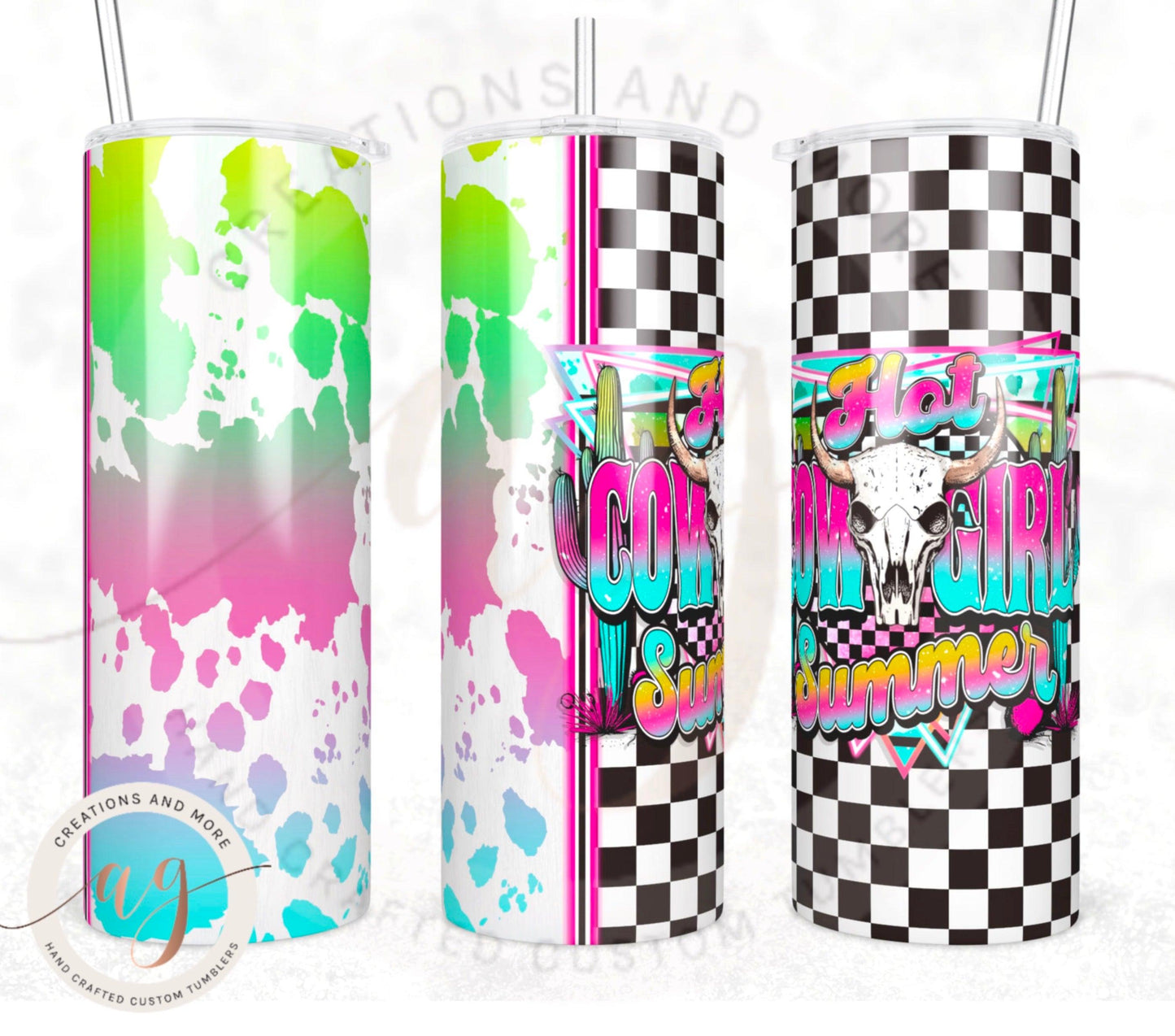 Hot Cowgirl Summer Tumbler Digital File