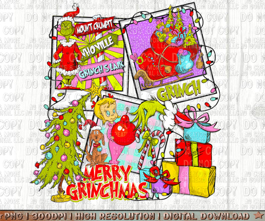 Christmas You're a Mean One Digital Download PNG