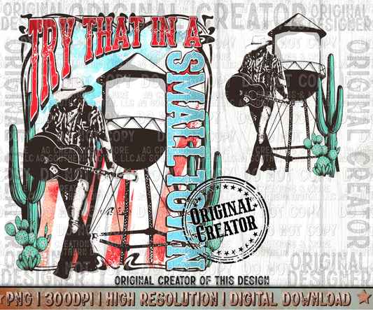 Small Town Pocket Set Digital Download PNG