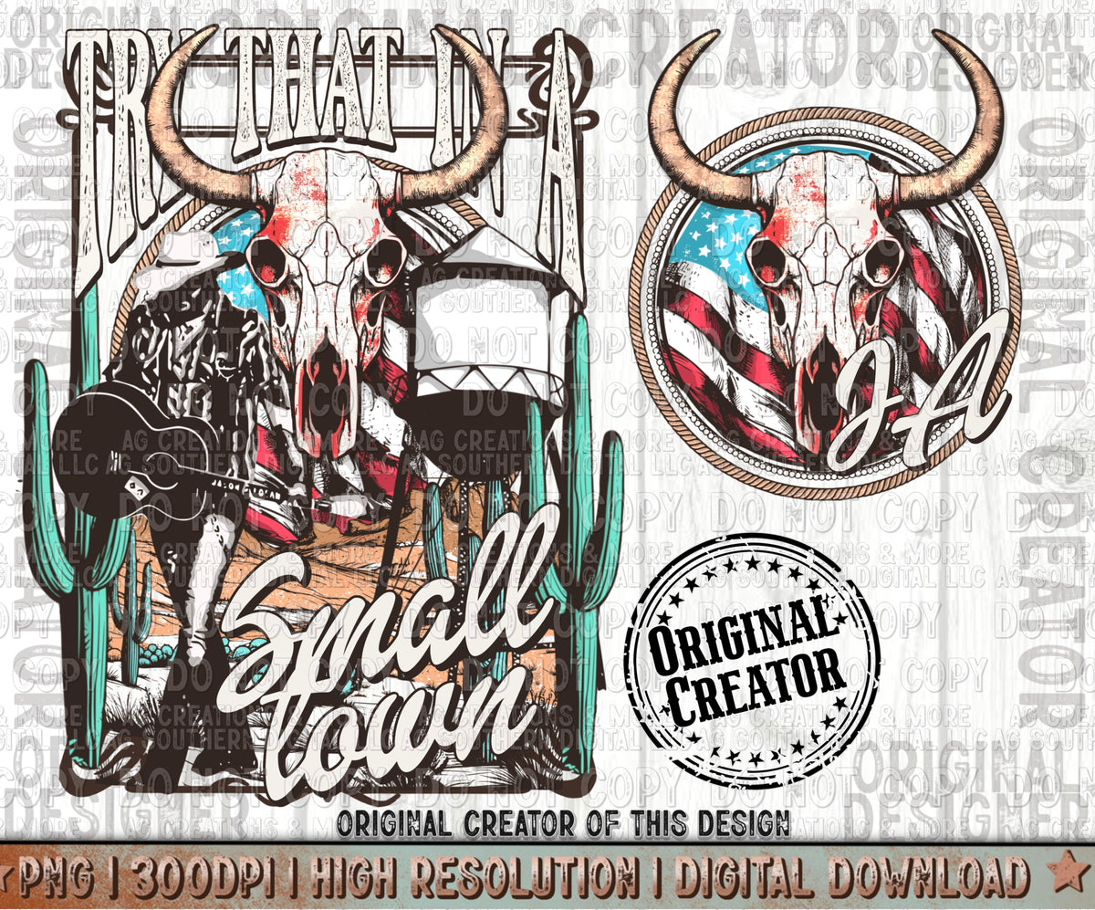 JA Small Town Pocket Set Digital Download PNG