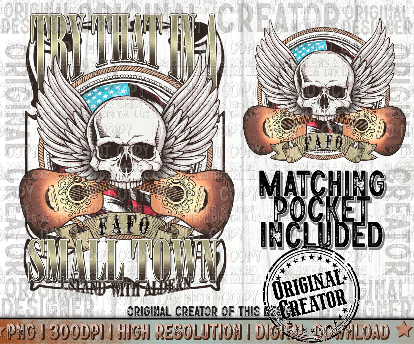 Try that in a Small Town Pocket Set Digital Download PNG