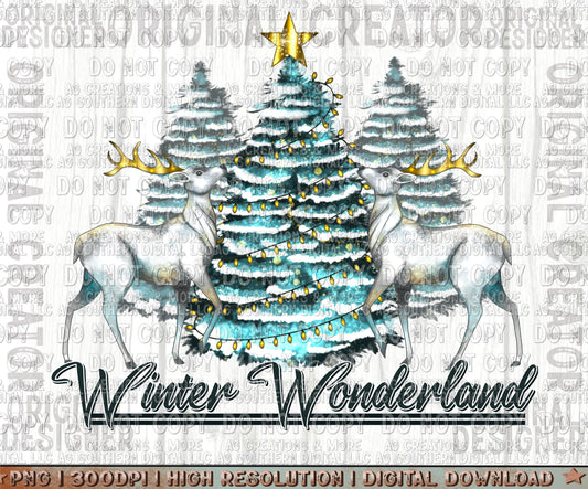 Christmas Winter Wonderland Digital Download PNG