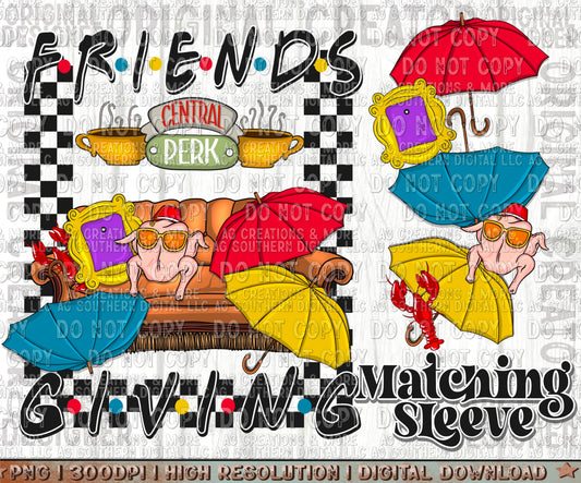 Friends Umbrella Sleeve Digital Download PNG