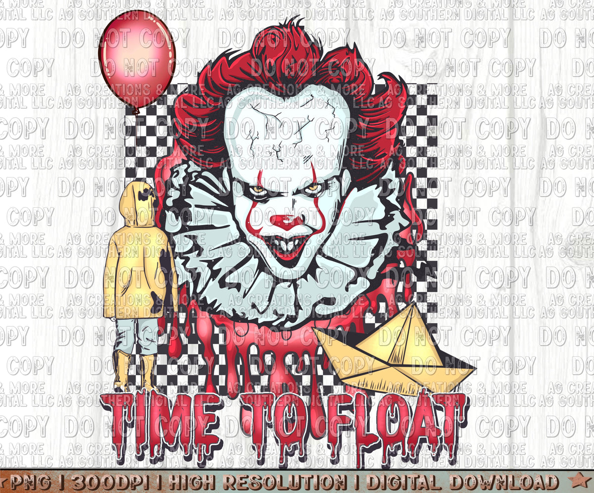 Time to Float Red Digital Download PNG