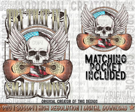 His Try that in a Small-Town Pocket Set Digital Download PNG (W/O FAFO)