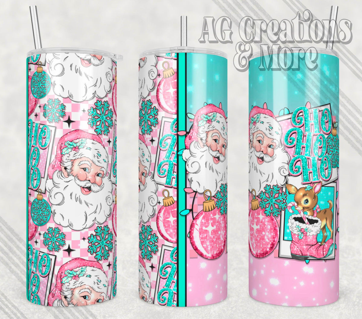 Hohoho Santa Christmas Tumbler Digital File