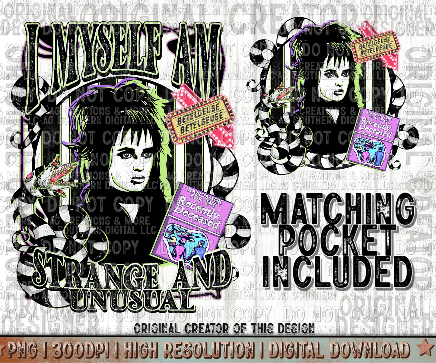Strange and Unusual Pocket Set Digital Download PNG