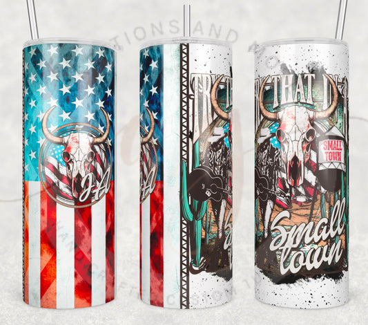 Small Town Tumbler Digital File