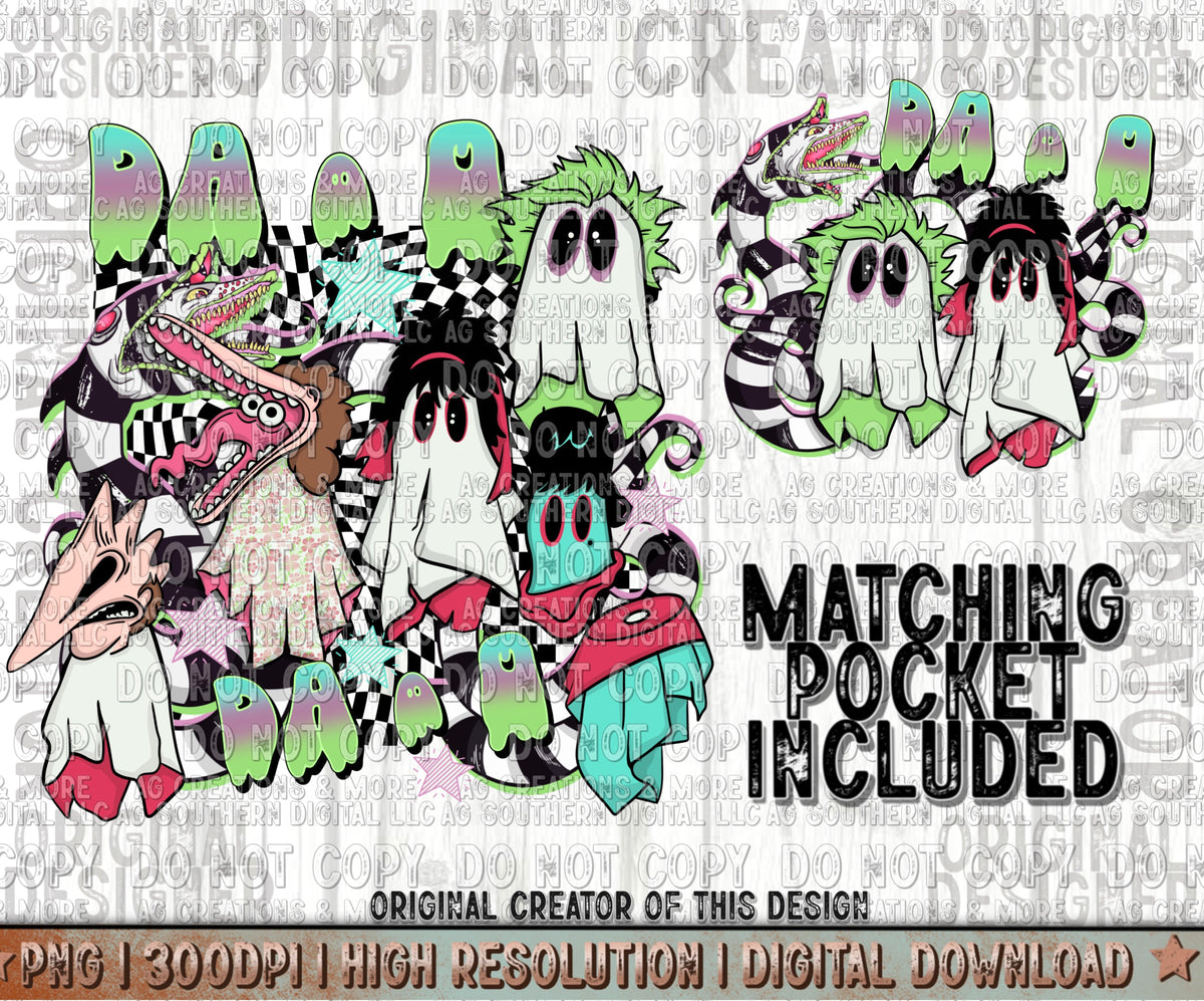 DayODayO Ghost Pocket Set Digital Download PNG