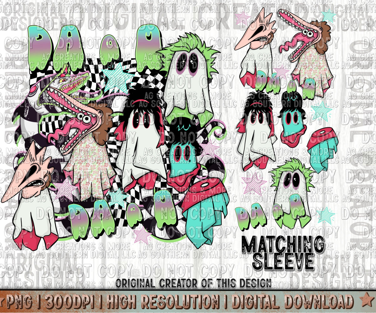 DayODayO Ghost Sleeve Set Digital Download PNG