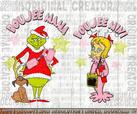 Boojee Mama Mini Christmas Set Digital Download PNG