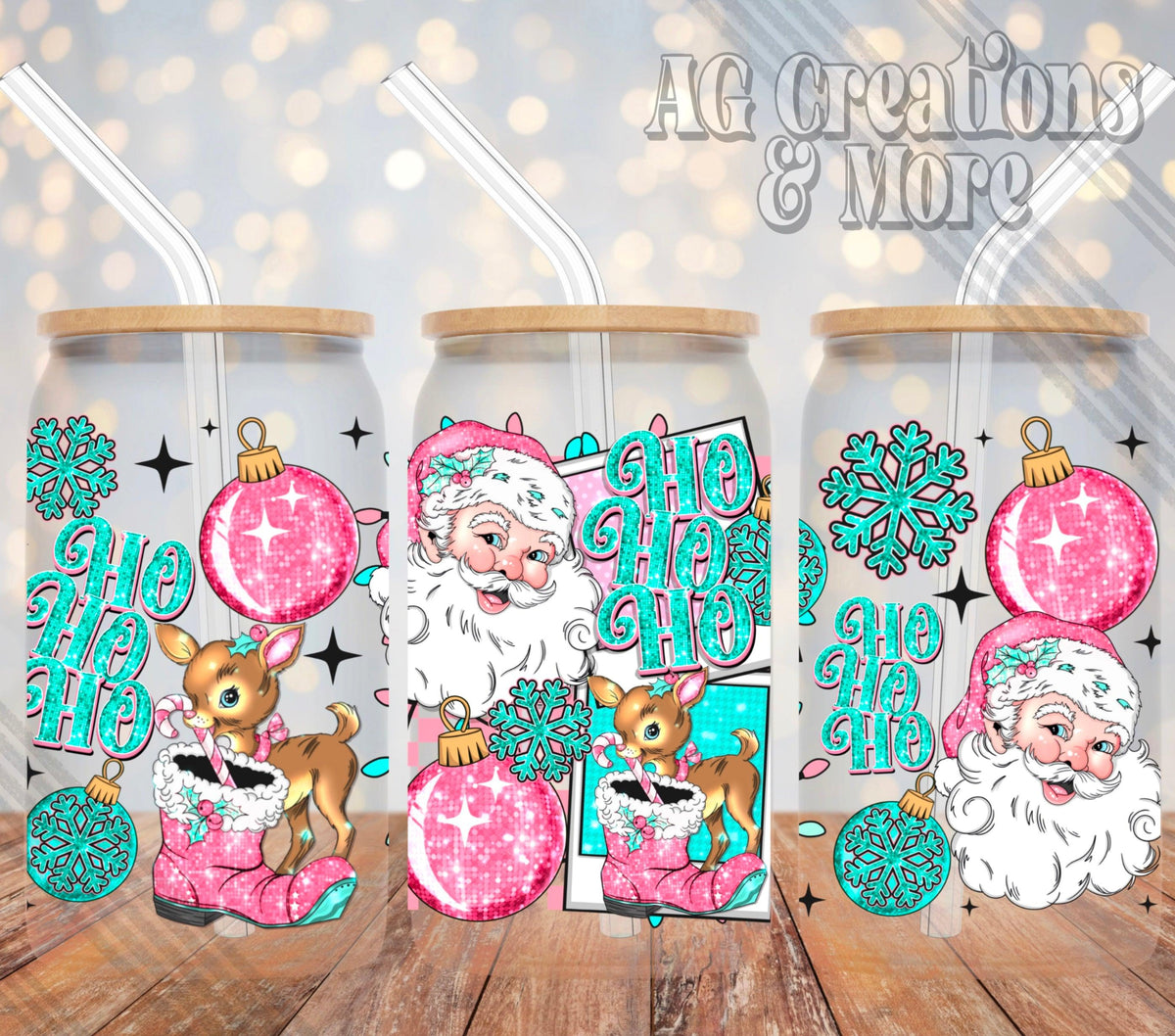 HoHOHO Christmas Libby Wrap Digital File