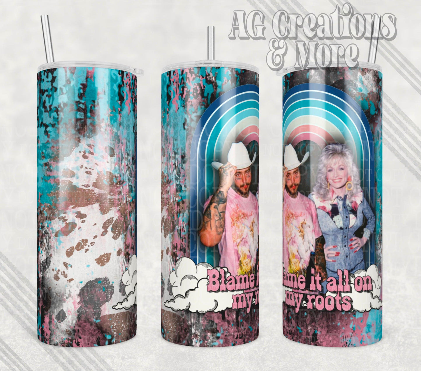 Western 90's Tumbler Digital File