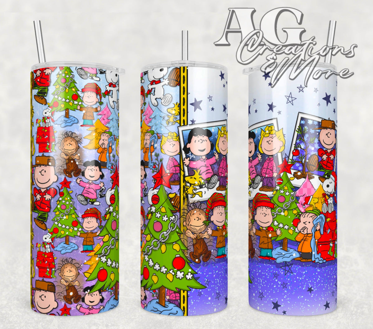 Charlie Brown Christmas Tumbler Digital File