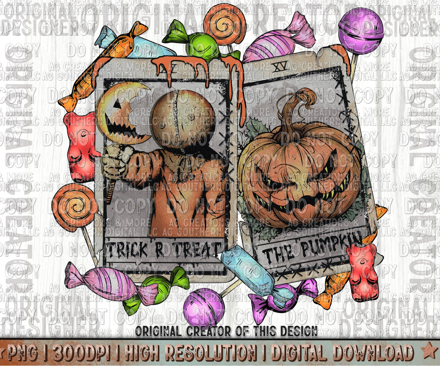 Trick R Treat Digital Download PNG