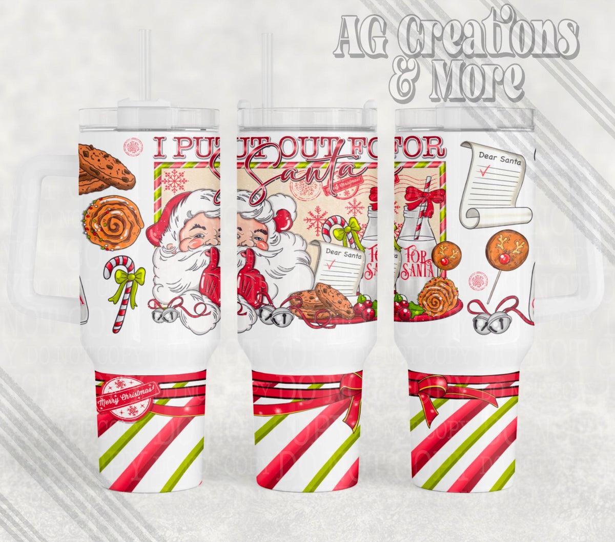 I Put Out for Santa 40ozTumbler Digital Png