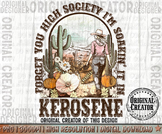 Western Cowgirl Png, Kerosene Png Digital Download