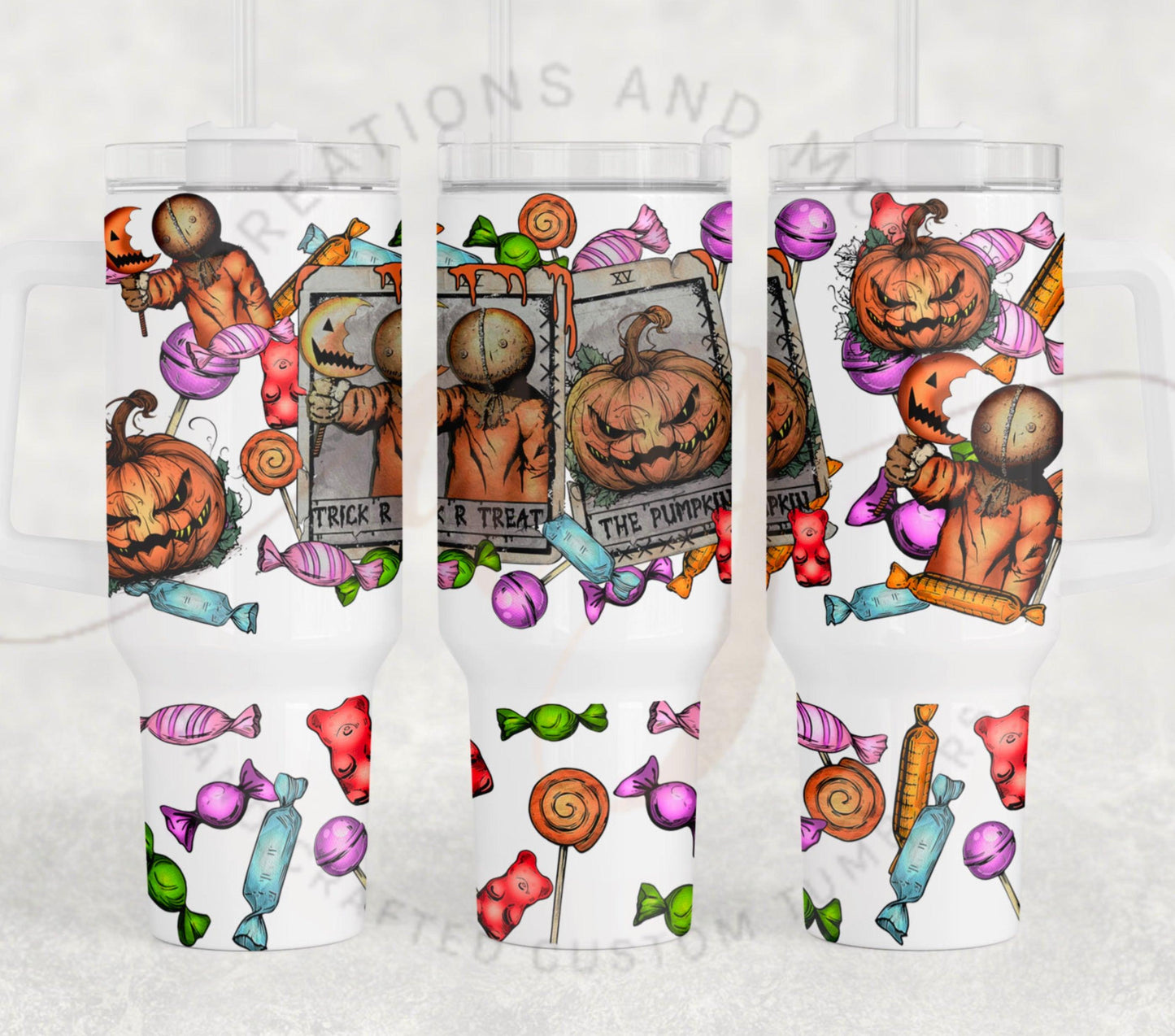 40oz Trick R Treat Tumbler Digital Png