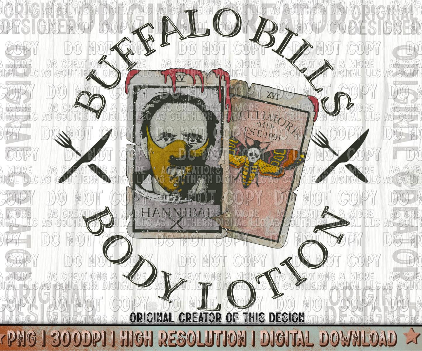 Buffalo Bills Body Lotion Digital Download PNG