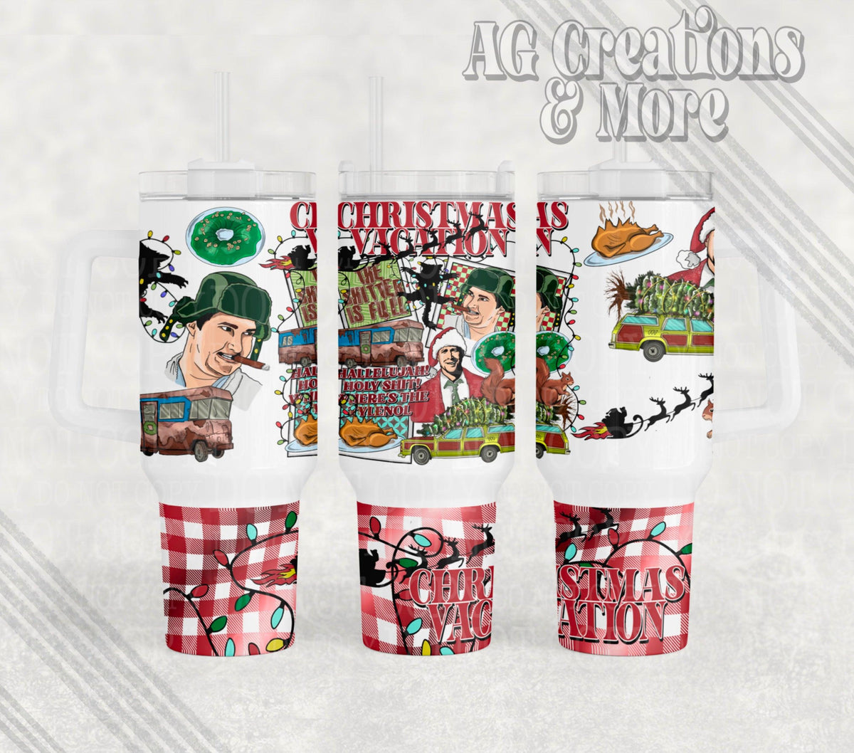 Christmas Vacation 40oz Tumbler Digital Png