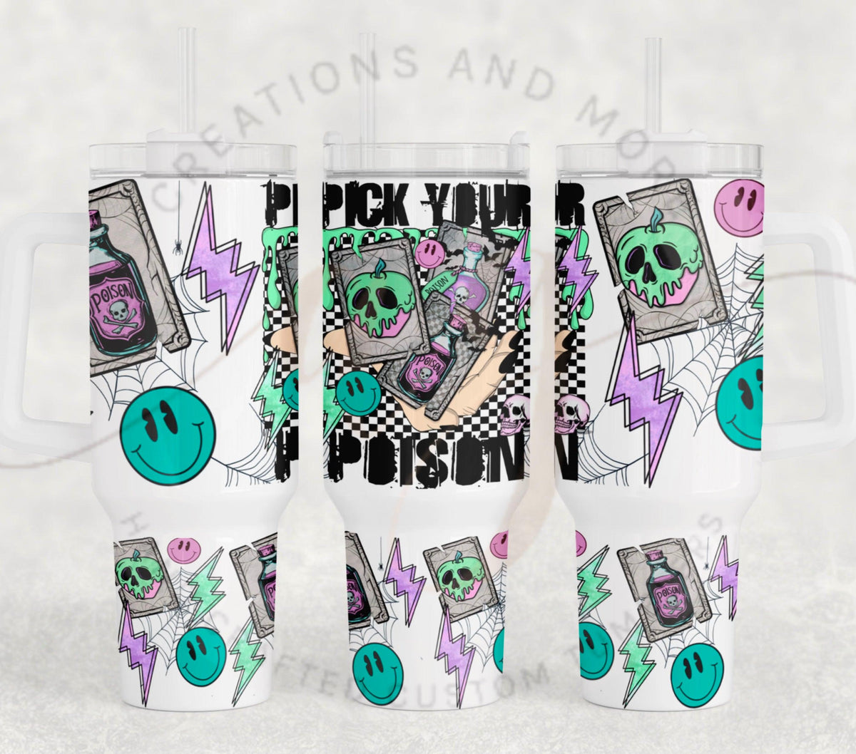 40oz Pick Your Poison Tumbler Digital Png