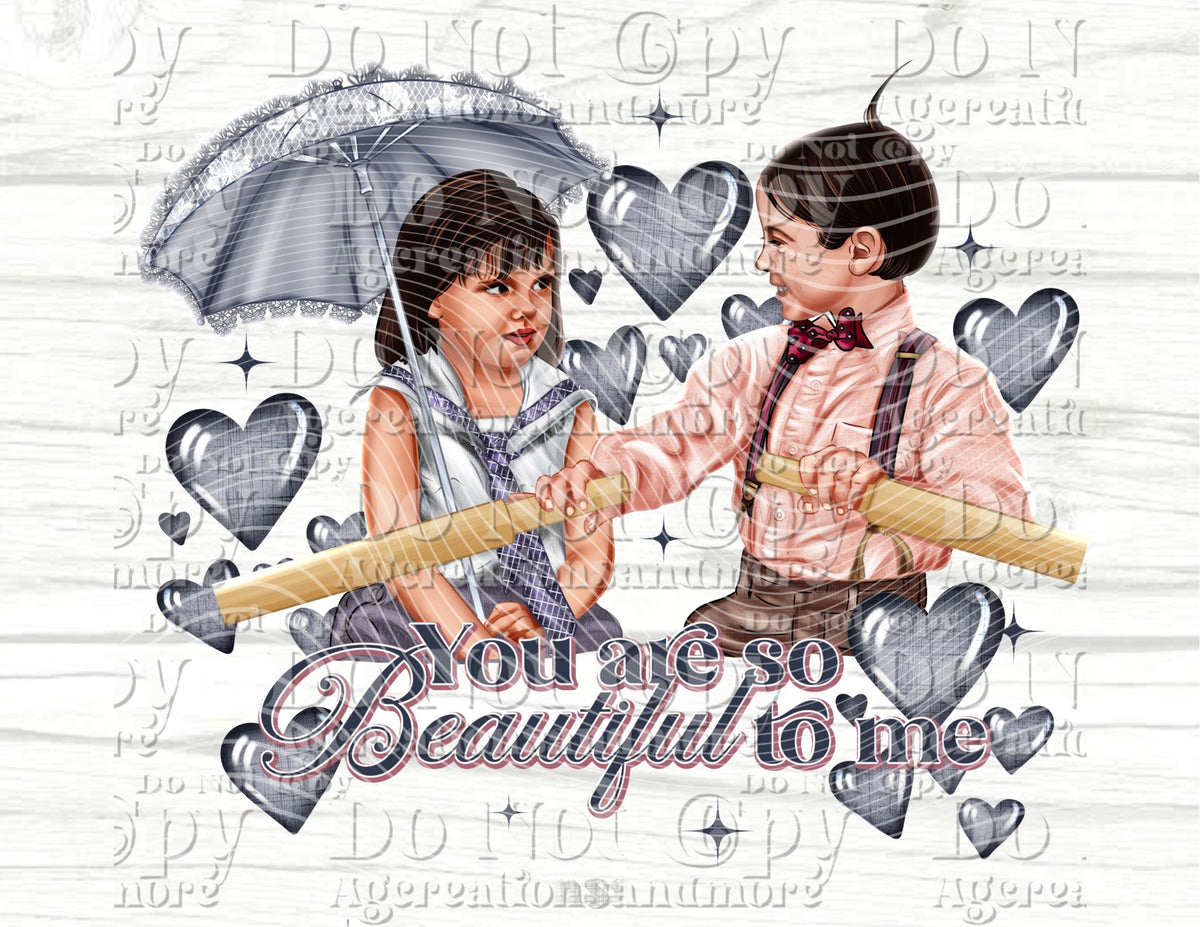 Darla & Alfalfa blue Digital Download PNG