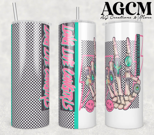 Skeleton hand Tumbler Digital