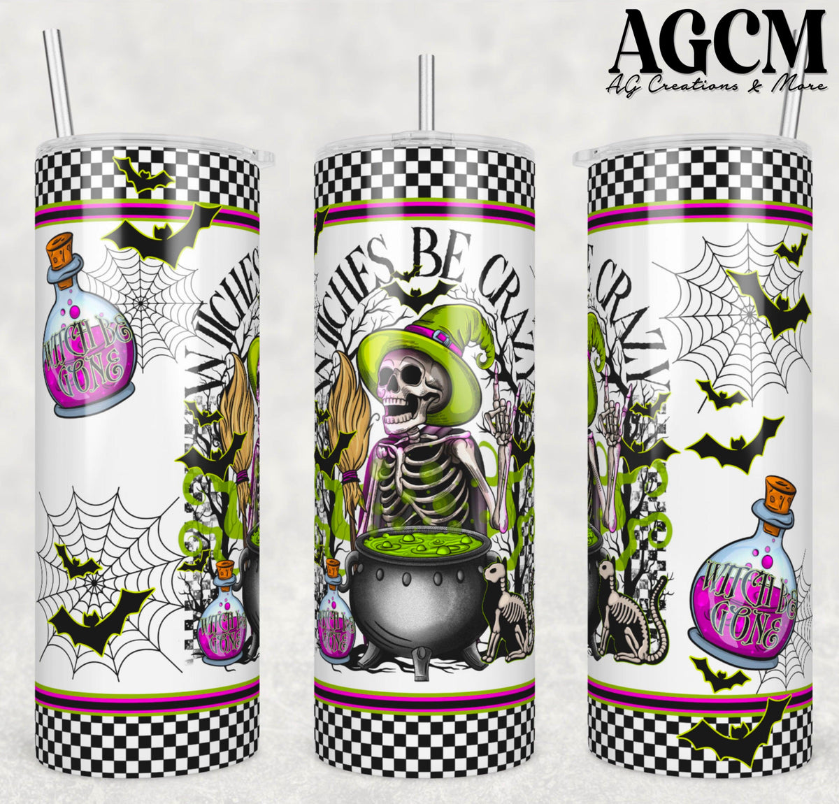 Witches be Crazy Tumbler Digital Download PNG