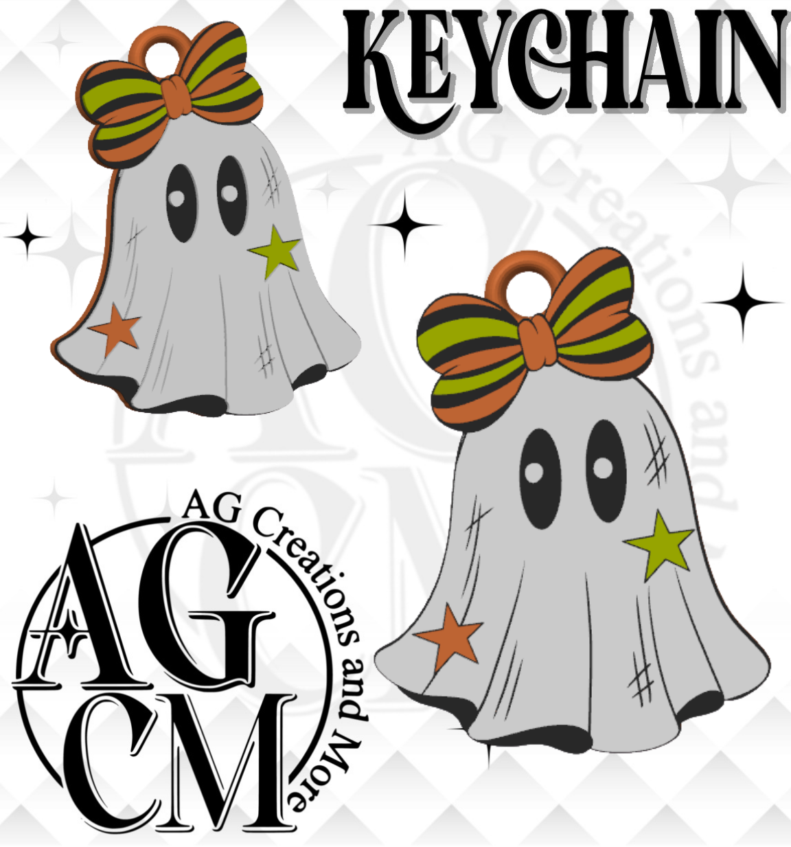 Boo Boo 3D Keychain STL / 3MF Files