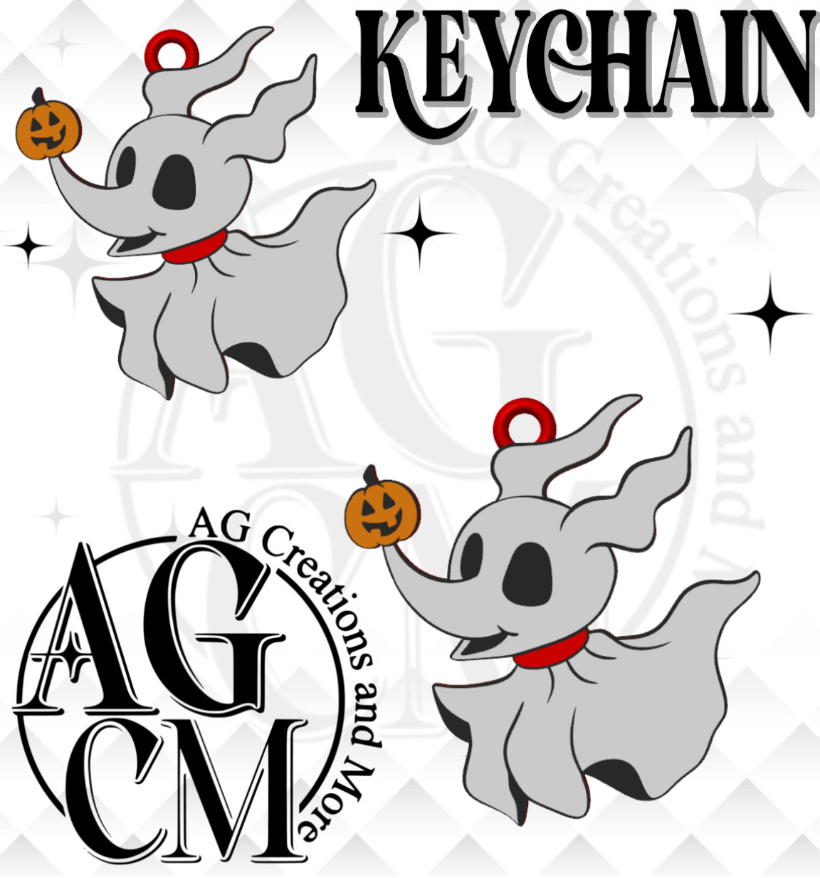 Ghost Dog 3D Keychain (wholesale)
