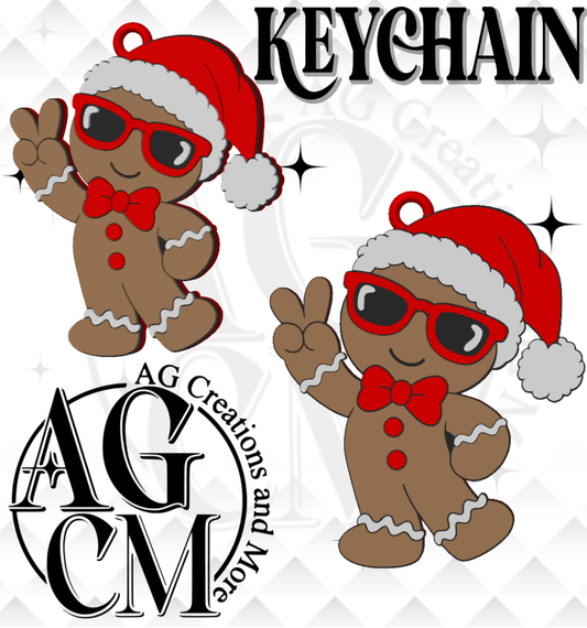 Gingerbread 3D Keychain STL / 3MF Files