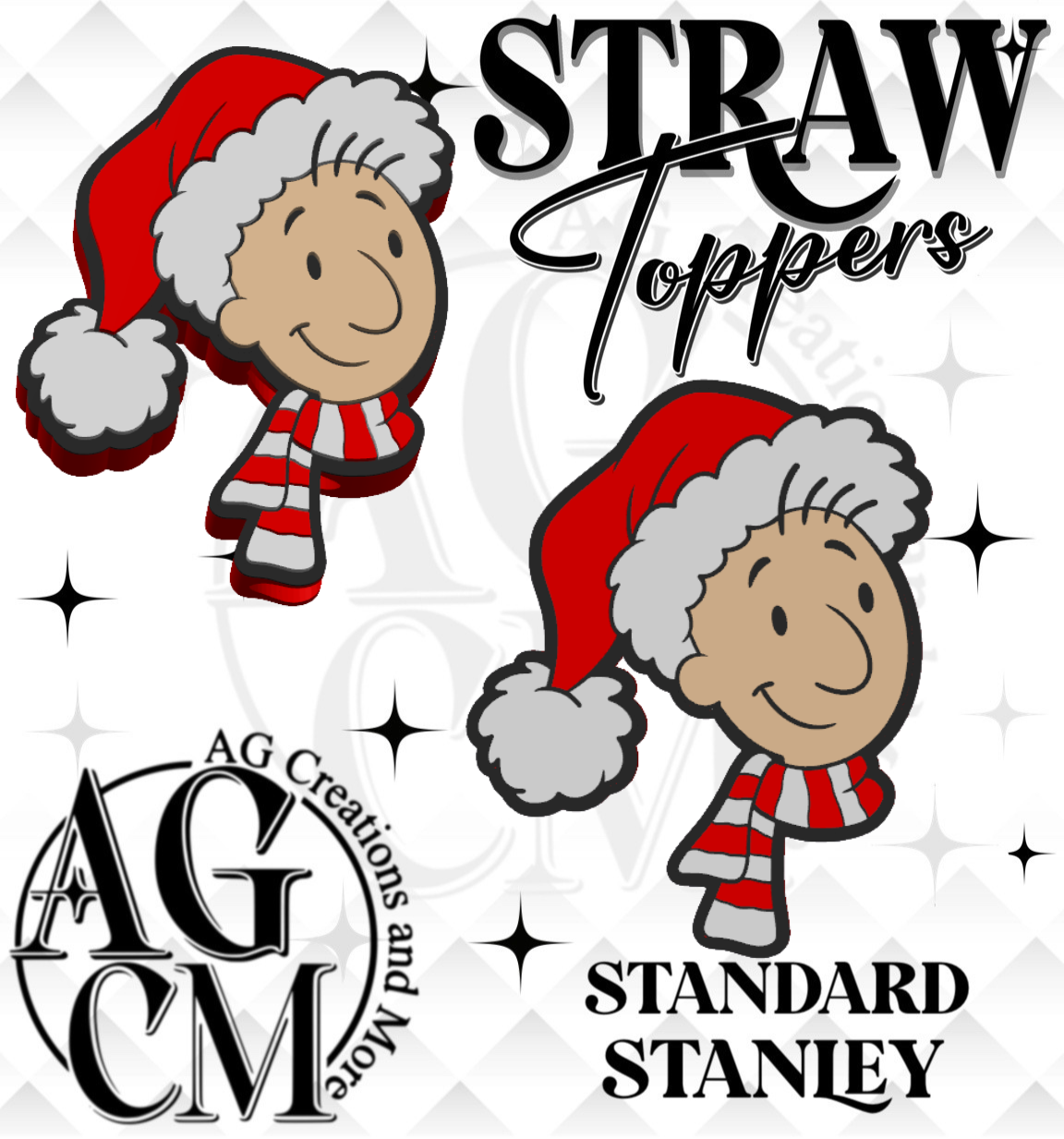 90s Journal Boy 3D Straw Topper (wholesale)
