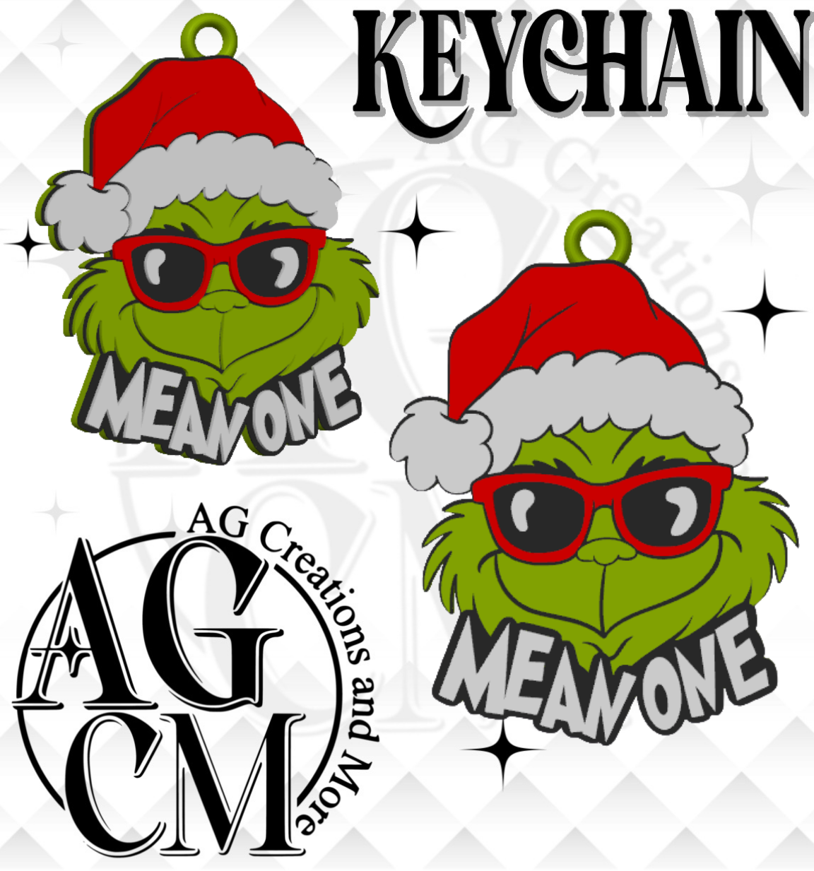 Mean One 3D Keychain (wholesale)
