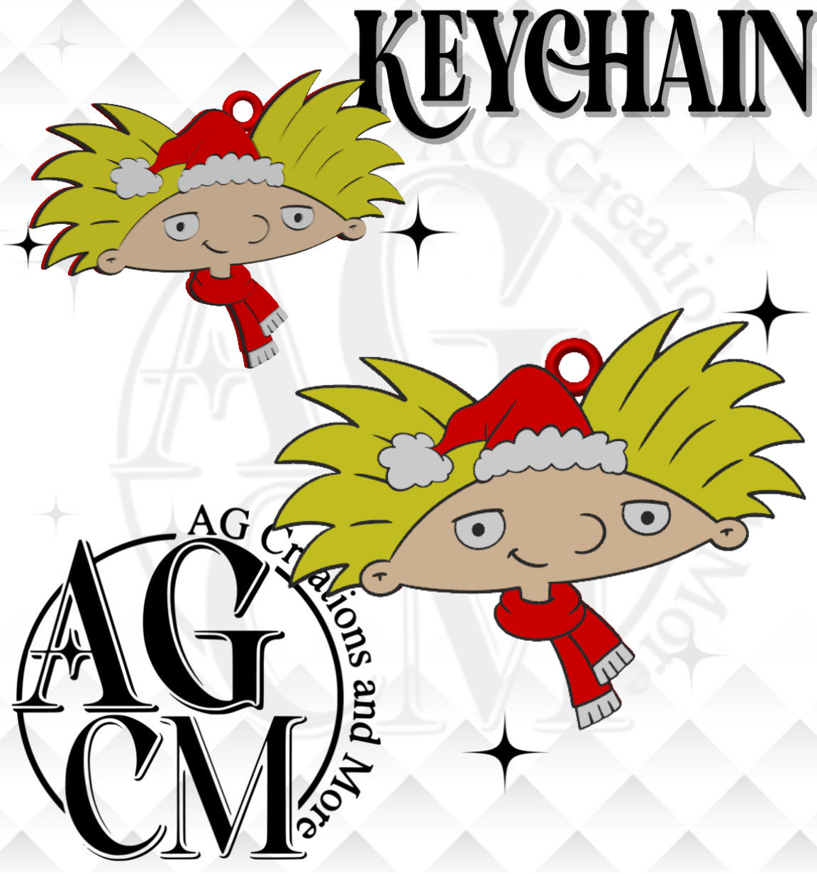 90s Football Head 3D Keychain (wholesale)