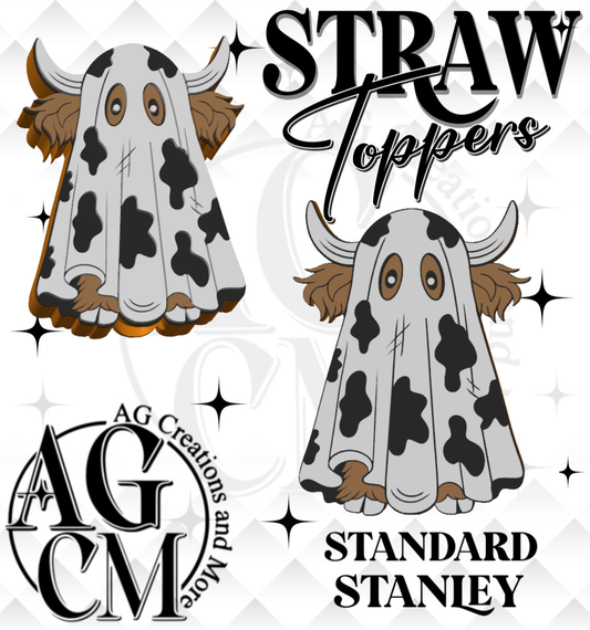 Boo yall  3D Straw Topper 3MF File