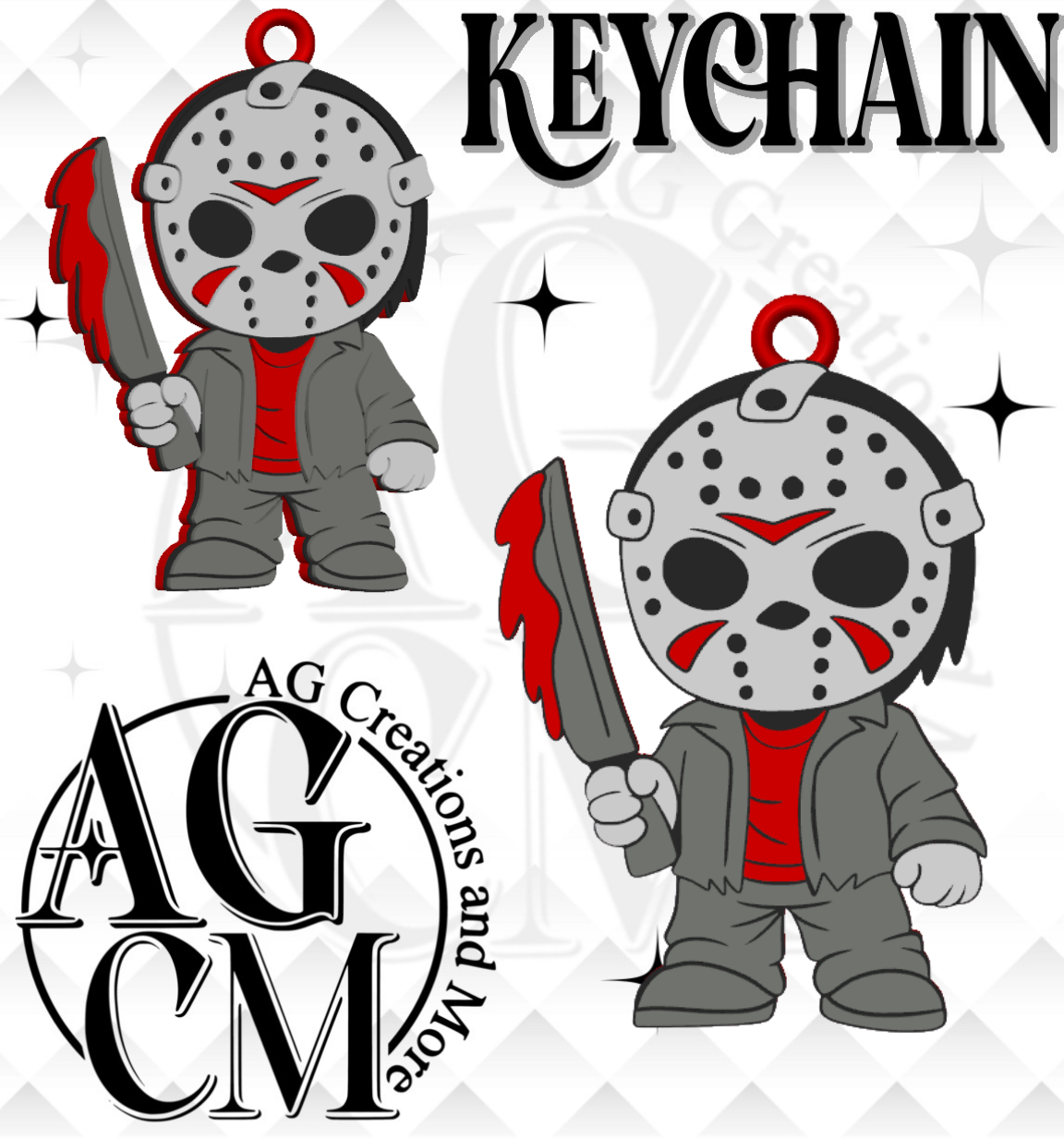 Scary Guy (Version 2) 3D Keychain (wholesale)