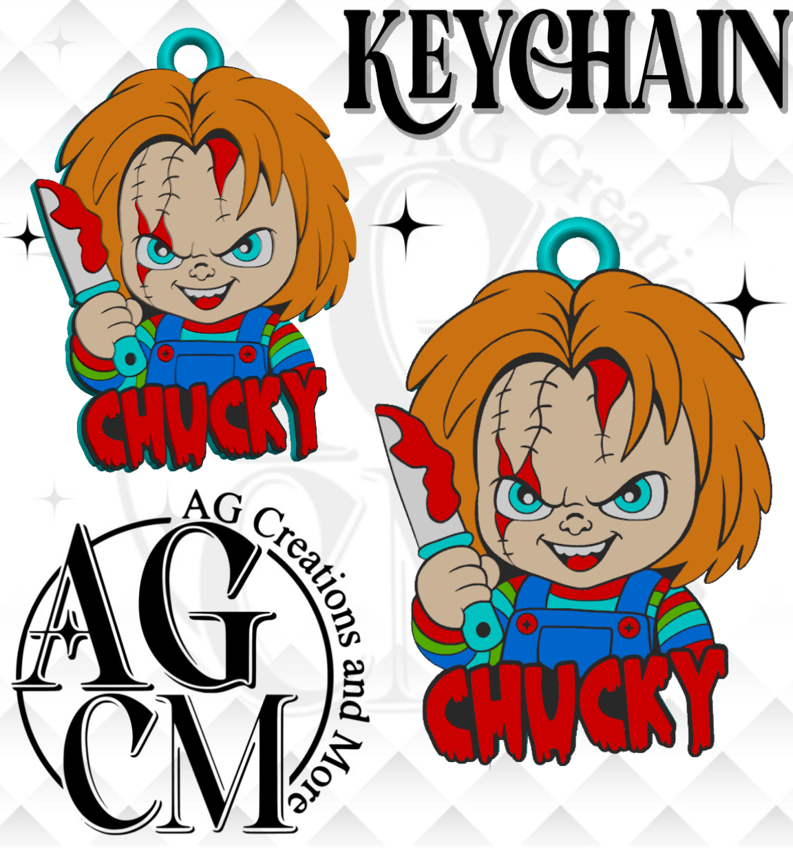 Good Guy 3D Keychain STL / 3MF Files