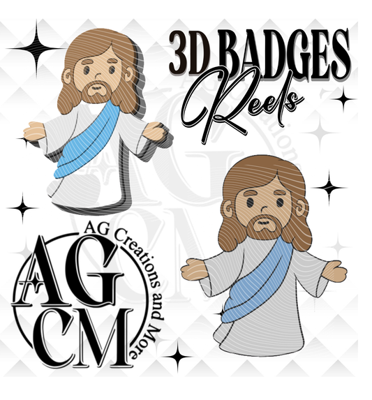 Jesus Badges/ Reels 3MF File