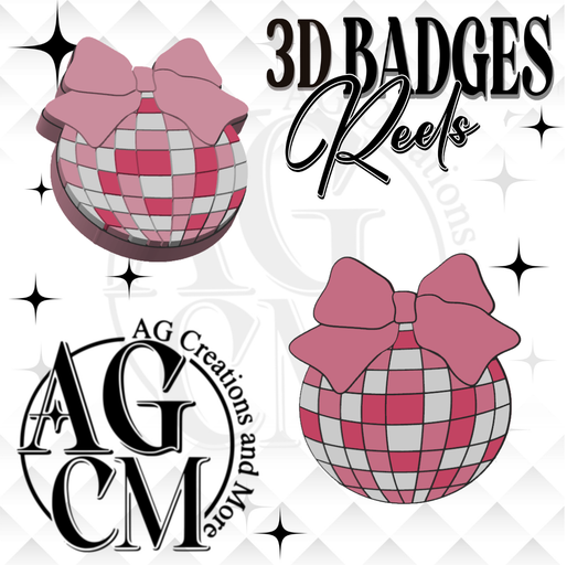 Dico Ball 3D Badges/ Reels 3MF File