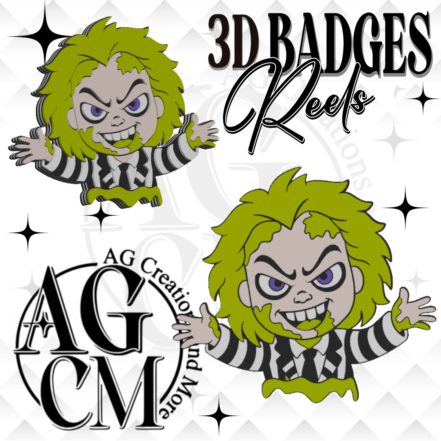 BJ 3D Badges/ Reels 3MF File