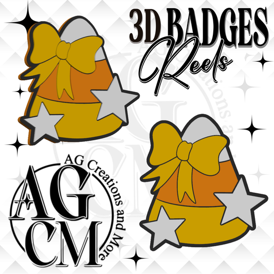 Candy Corn 3D Badges/ Reels 3MF File