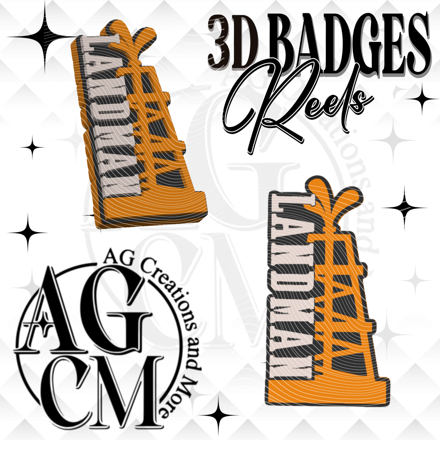 Oil Rig  3D Badges/ Reels (wholesale)