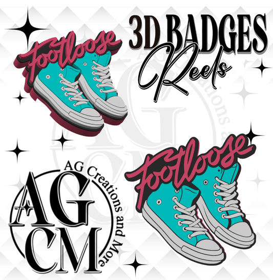 Cut Loose 3D Badges/ Reels 3MF File