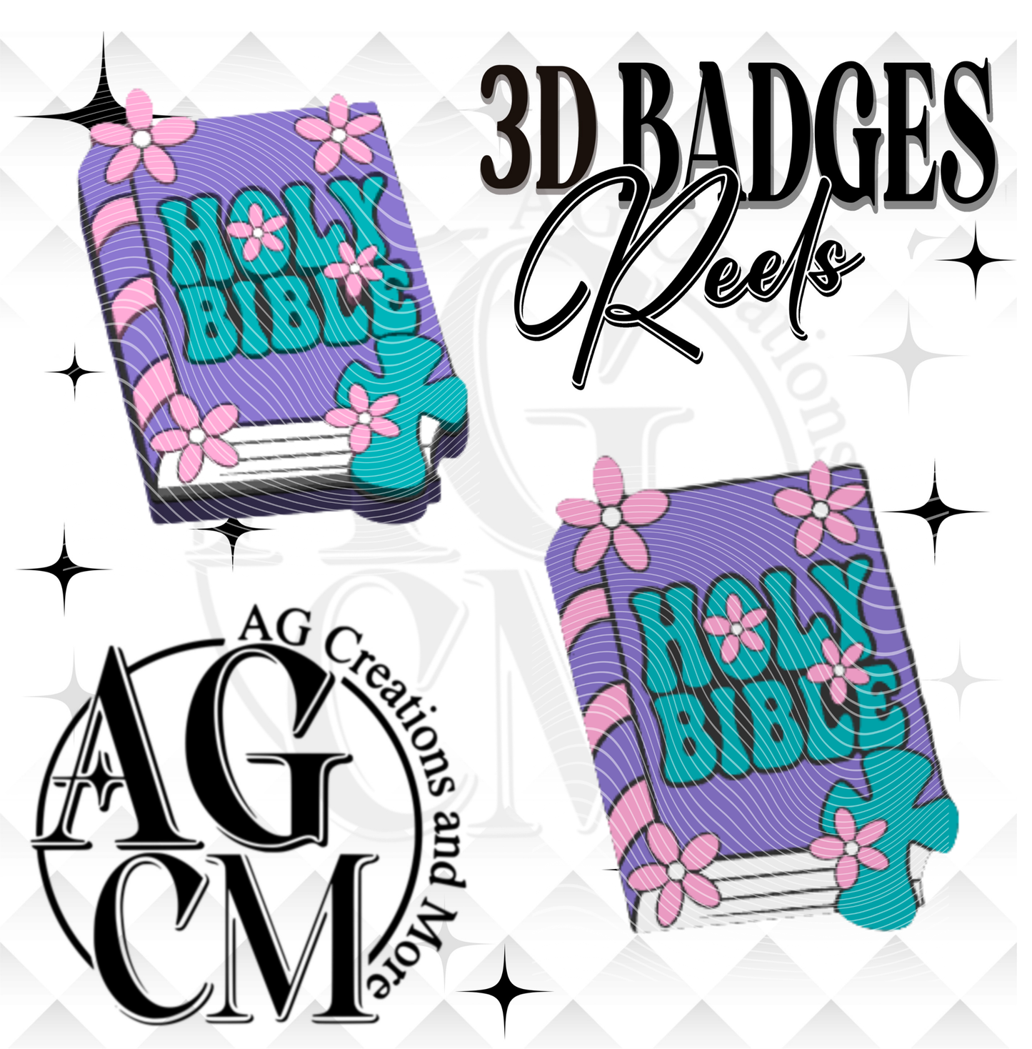 Holy Bible Badges/ Reels 3MF File