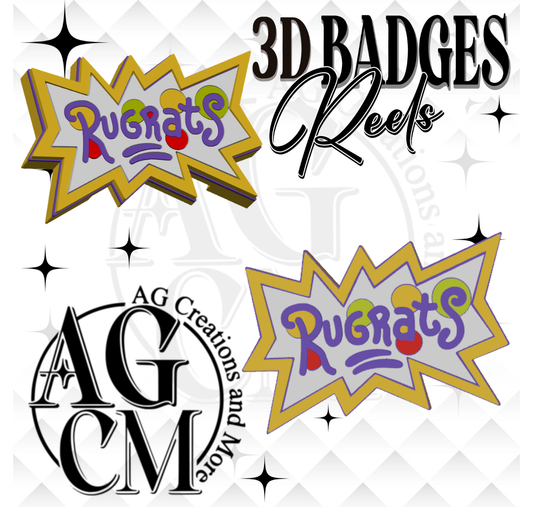 R-rats 3D Badges/ Reels 3MF File