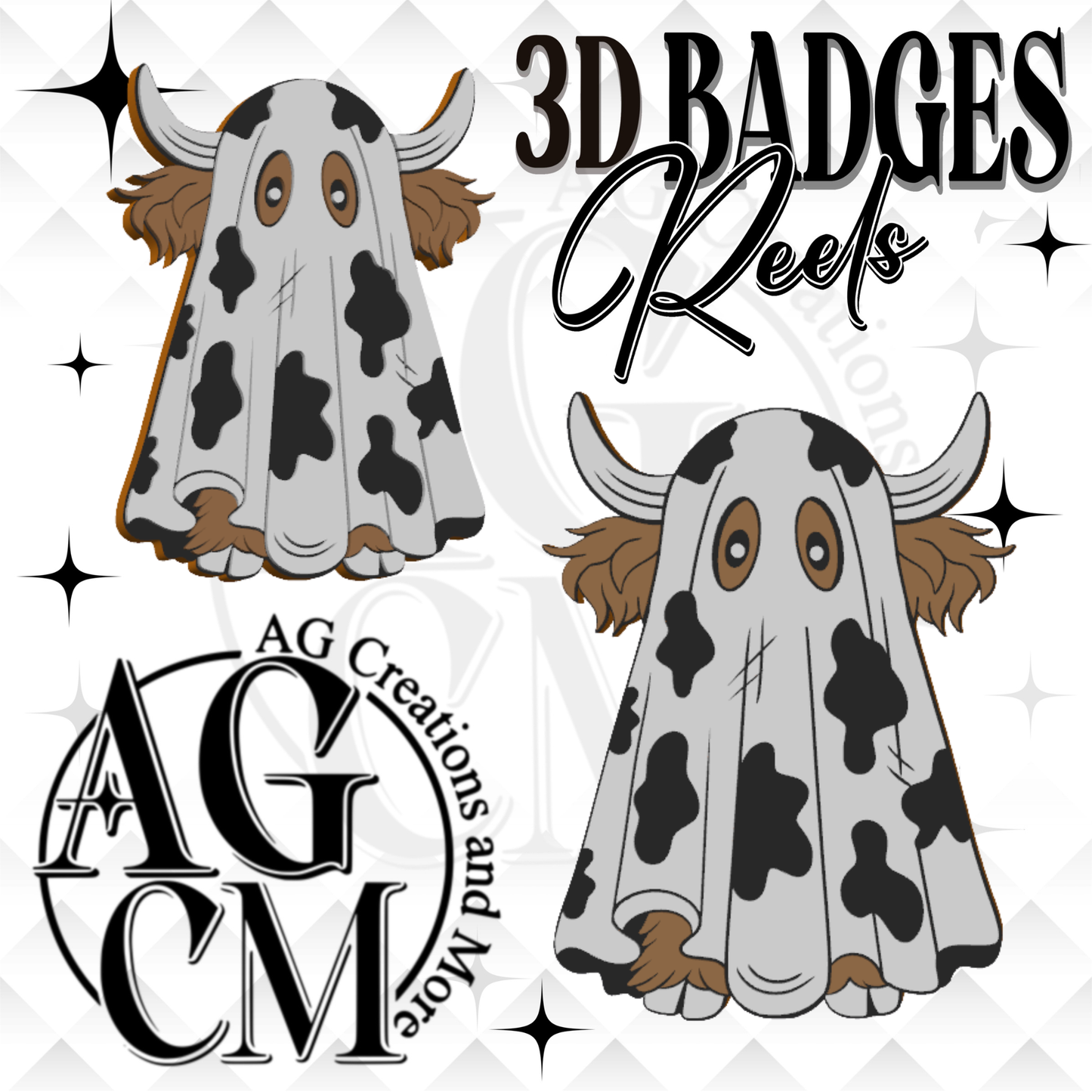 Boo yall 3D Badges/ Reels 3MF File
